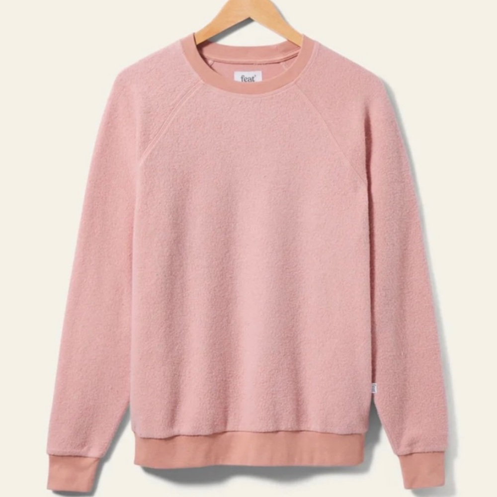 Limited addition FEAT blanket sweatshirt in Nude Rose